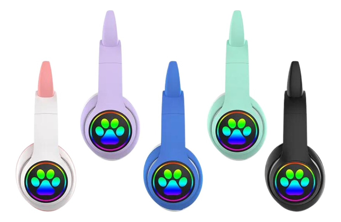 Auriculares Bluetooth Manos Libres Niños Orejas Gatito - Imagen 14