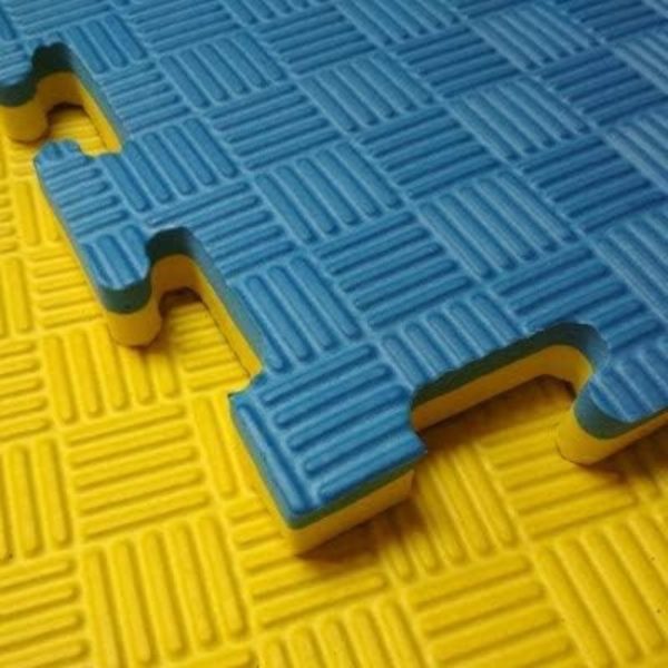 Piso Tatami De Goma Grueso 1x1m X 2 Cm Grosor X10 Unidades
