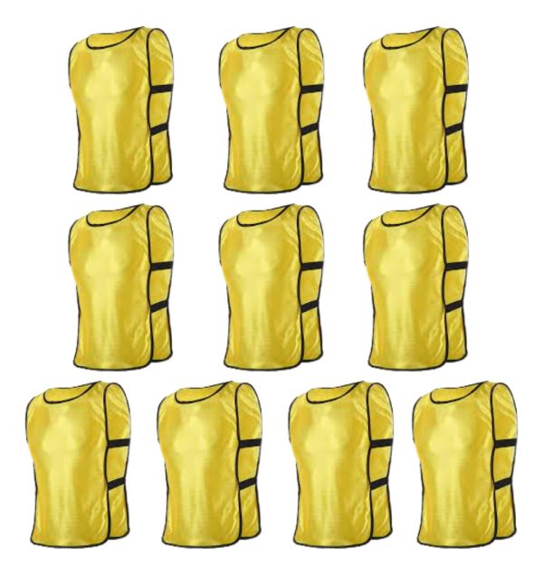 Chaleco Deportivo De Entrenamiento Niño Pack X 10 Unidades