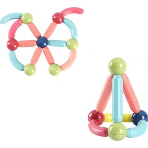 Juego Magnético Encastre Conectores 68 Pcs Didactico: imagen 2