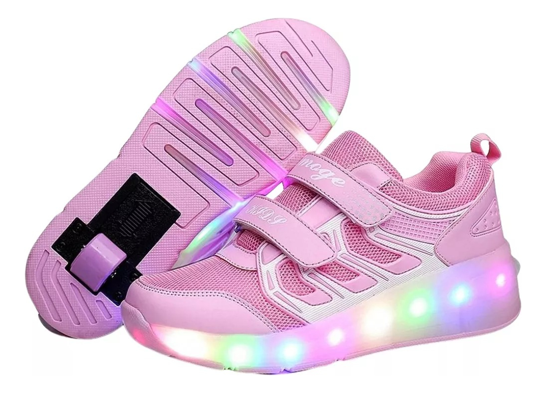 Patines Patín Zapatos Championes Para Niños Con Luces Led: imagen 92