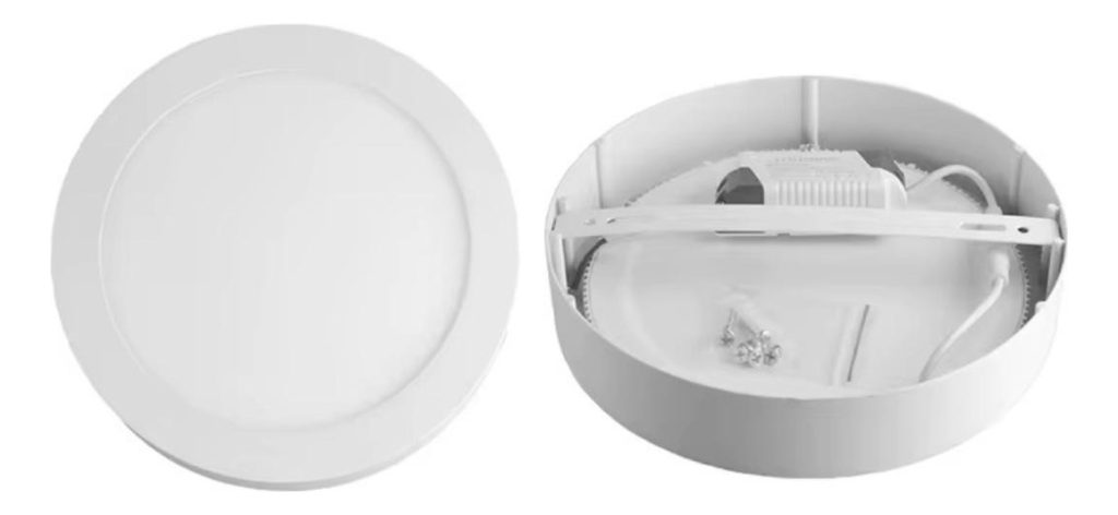 Plafon Luz Led 24w Redondo Sobrepuesto Alto Rendimiento