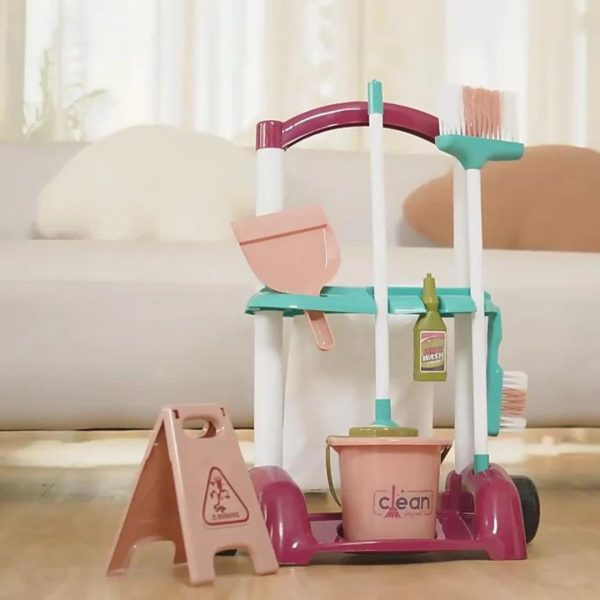Juego Set Carrito De Limpieza Completo Para Niños Calidad