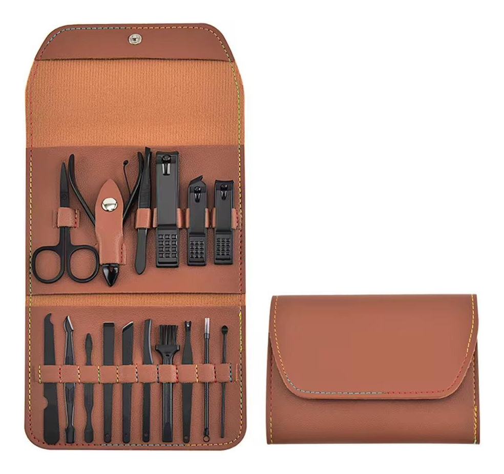 Set De Manicura Pedicura Estuche De 16 Piezas