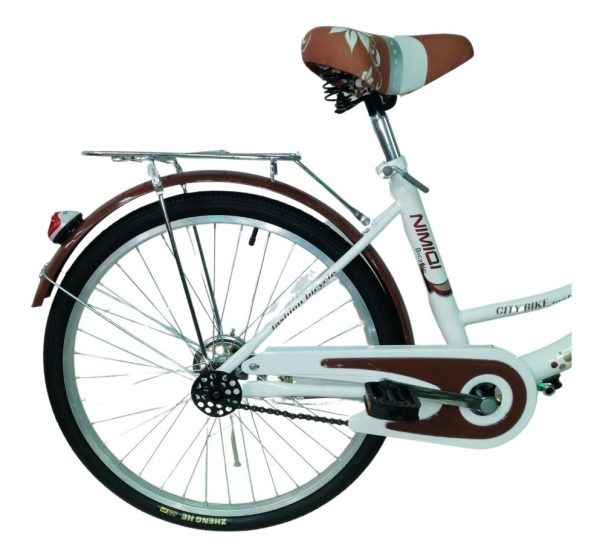 Bicicleta Bici Paseo Dama Rodado 24 Con Canasto Armada