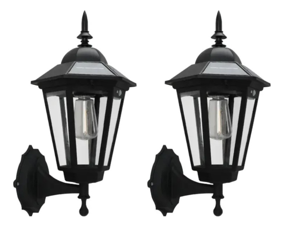 Foco Solar Led Foco Colonial Kit X2 Decoración Calidad: imagen 1