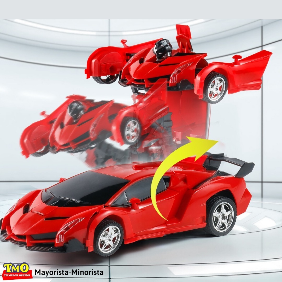 Transformer Auto Robot Con Luz Y Sonido A Control Remoto: imagen 6