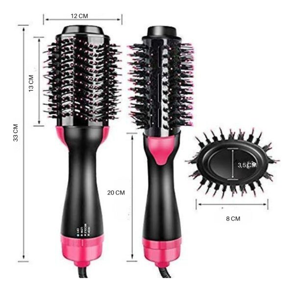 Cepillo Alisador Planchita Secador 3 En 1 Cabello Anti Frizz