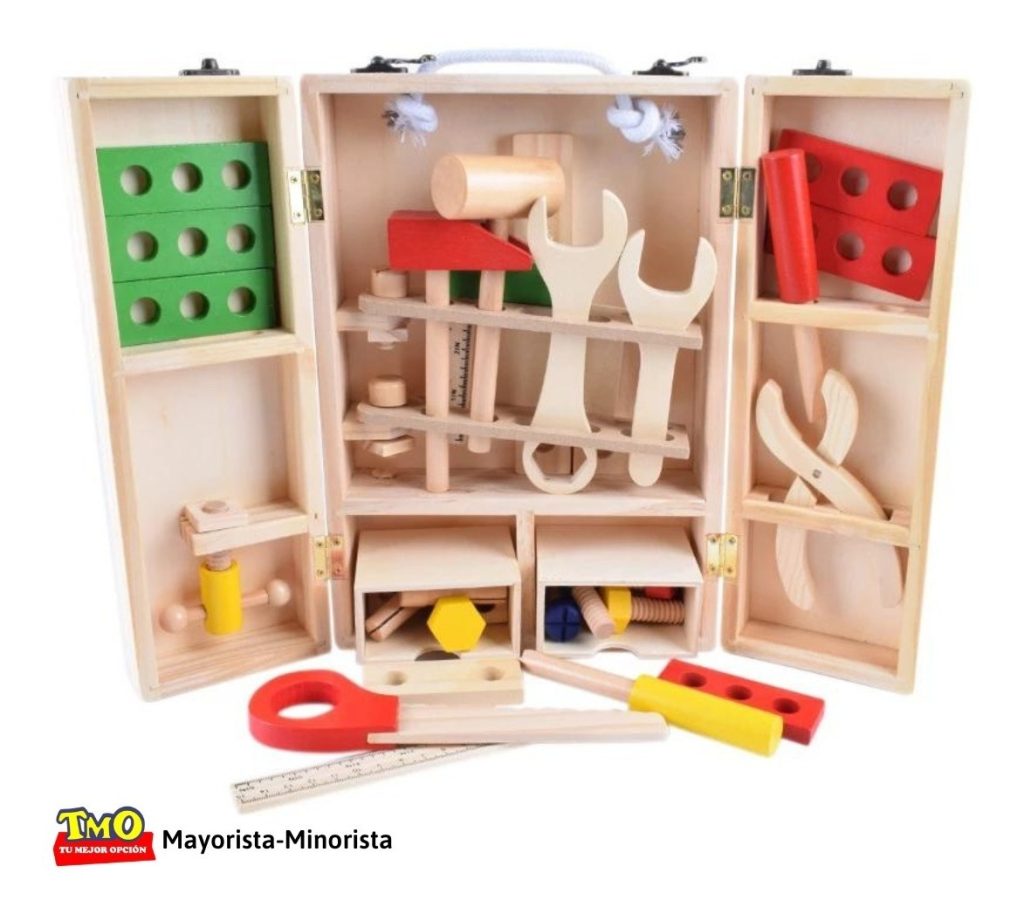 Juego Carpintero Niño Con Herramientas En Madera