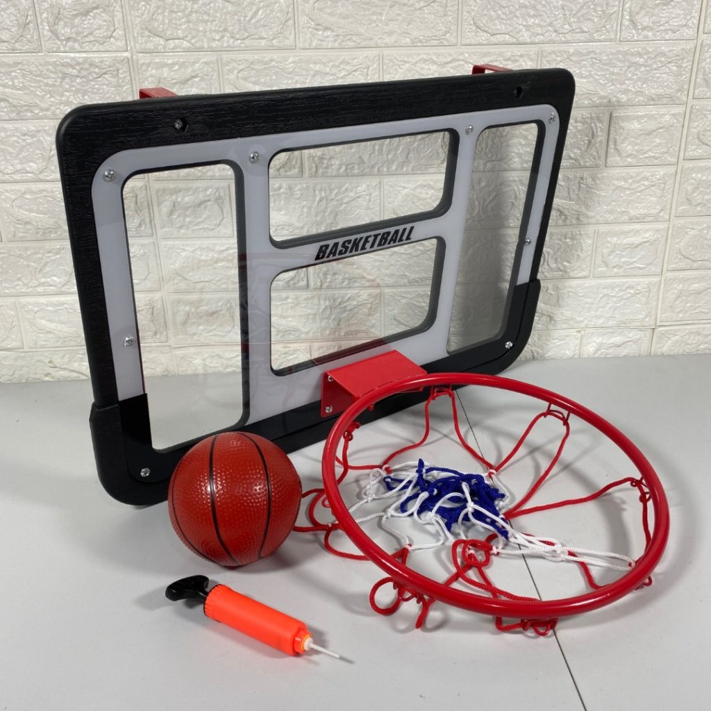 Aro Tablero De Basketball En Acrílico Transparente C/ Pelota