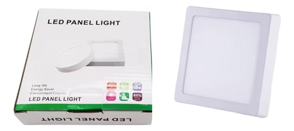 Plafon Luz Led 18w Panel Cuadrado Sobrepuesto Calidad