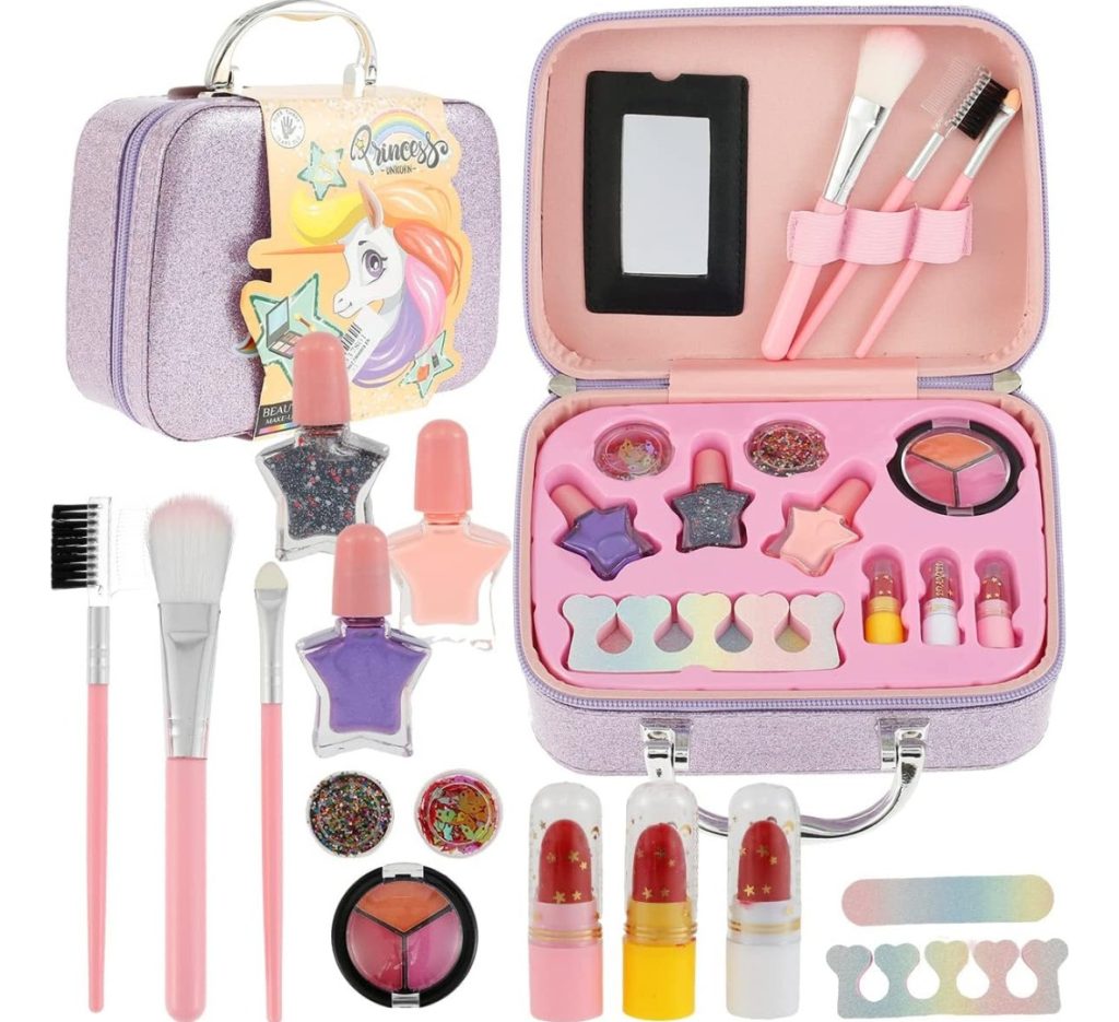 Juego Kit Maquillaje Belleza Para Niñas Lavables