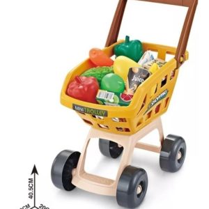Carrito De Compras Infantil Home G11 Con Escáner Y Sonido 48 Piezas Beige: imagen 5