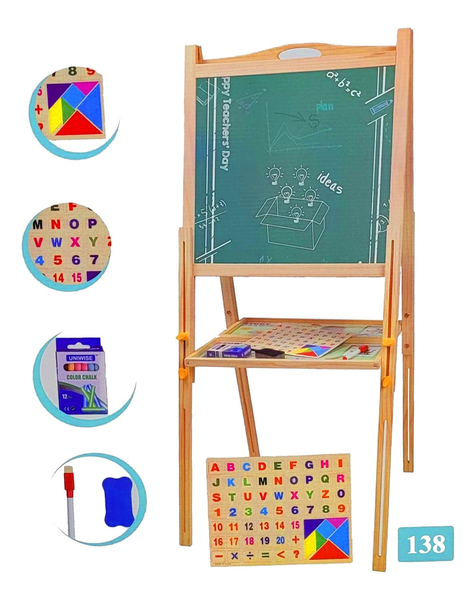Pizarra Didáctica Infantil Grande Pizarron Letras Números: imagen 2
