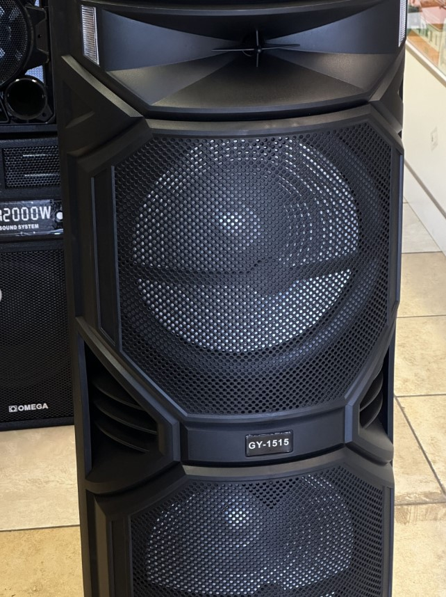 Parlante Gigante Dual 15 Pulgadas Rgb Bluetooth Ecualizador - Imagen 3