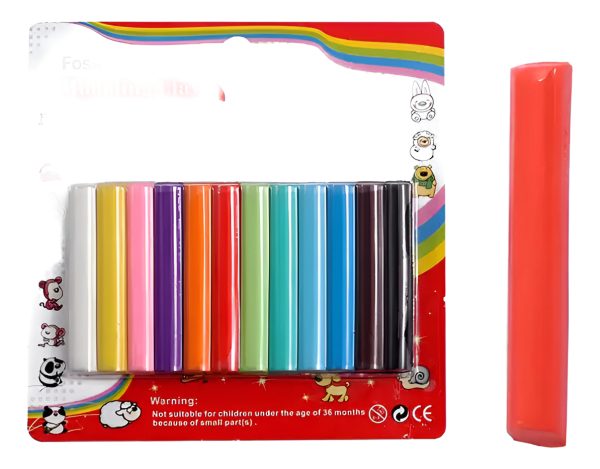 Plastilina 12 Colores Masa Para Moldear Foska