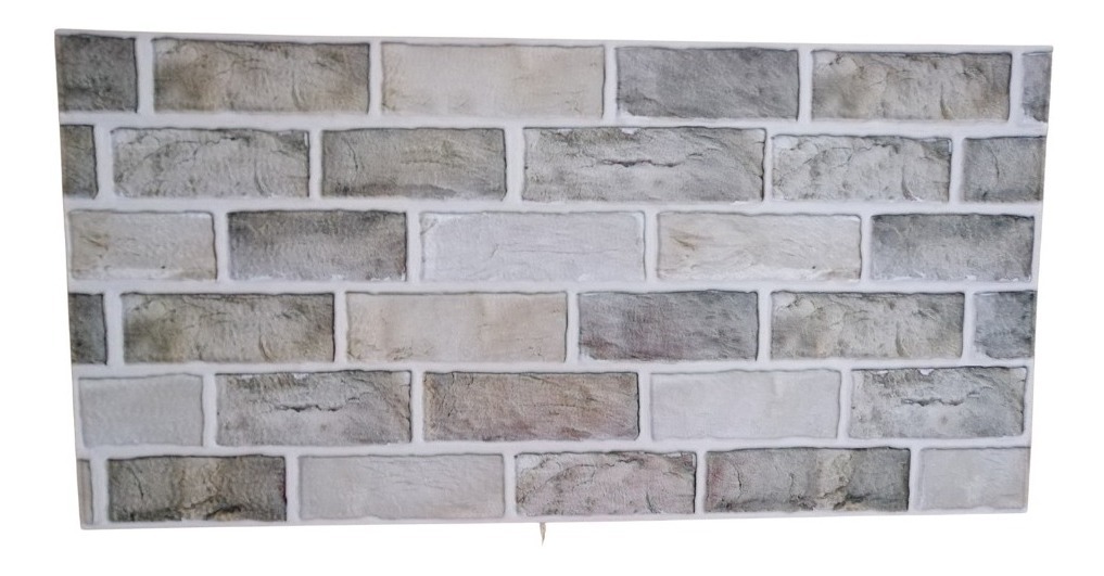Revestimiento Adhesivos 3d P/ Pared Piedra Gris 30 X30cm