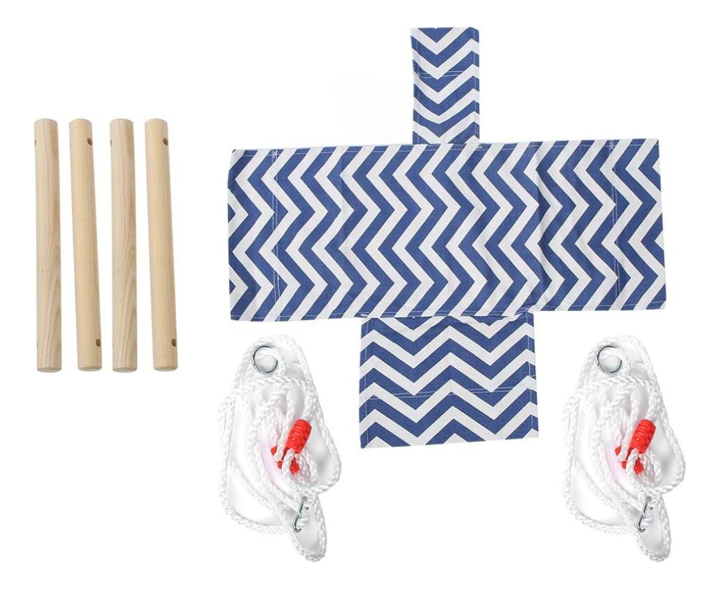 Hamaca Silla Para Bebés En Tela Y Madera Ajustable Calidad: imagen 2