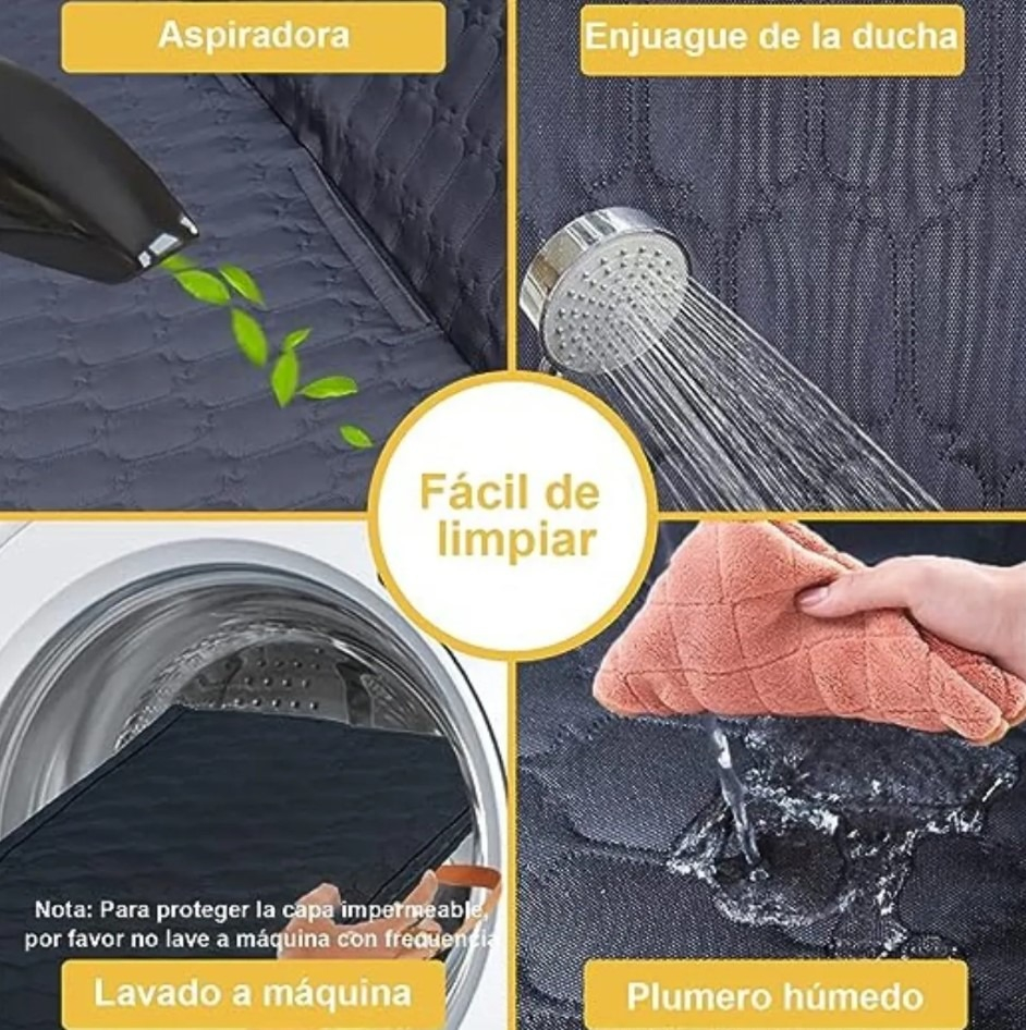 Funda Cubre Asiento Auto Mascotas Perro Impermeable Lavable - Imagen 4