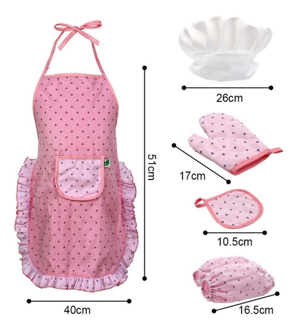 Juego Set Cocina Chef Niños Delantal Con Accesorios
