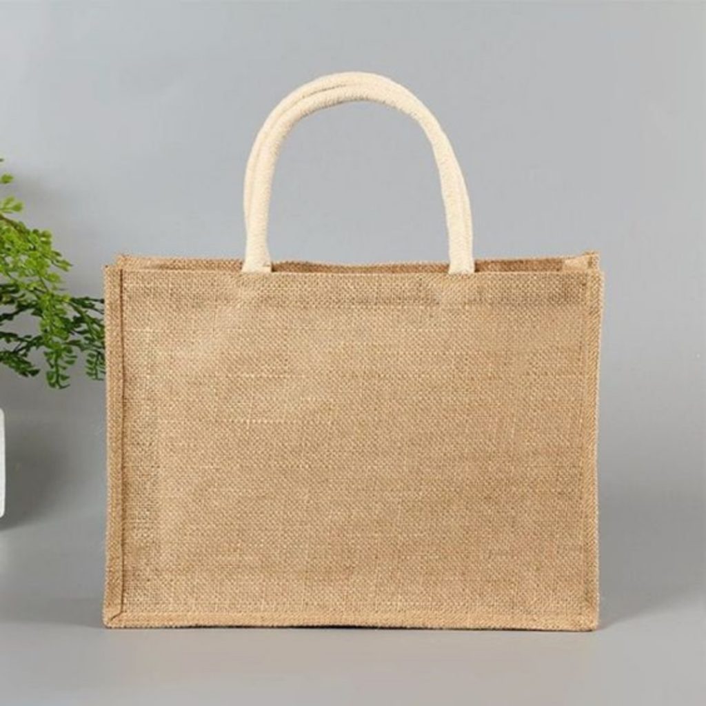 Bolsa Bolso De Yute Y Algodón Ecológico Reutilizable
