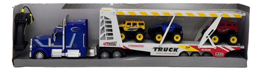 Camion Remolque Autos Infantil C Control Remoto