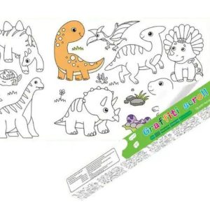 Rollo L&aacute;mina De Pintar 3 Metros De Largo Con Crayolas