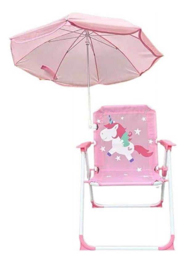 Silla Plegable De Playa Infantil Con Sombrilla Para Niños