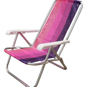 Silla Reposera De Playa 4 Posiciones De Aluminio Botafogo: imagen 3