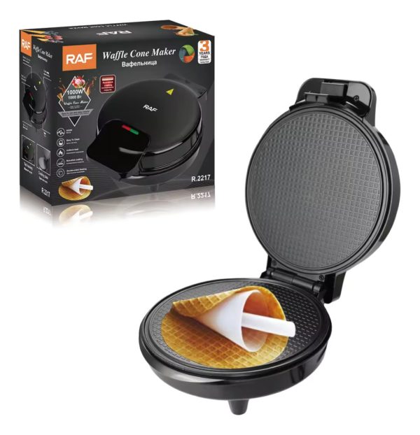 Waflera Máquina De Wafles Eléctrica Antiadherente 1000w