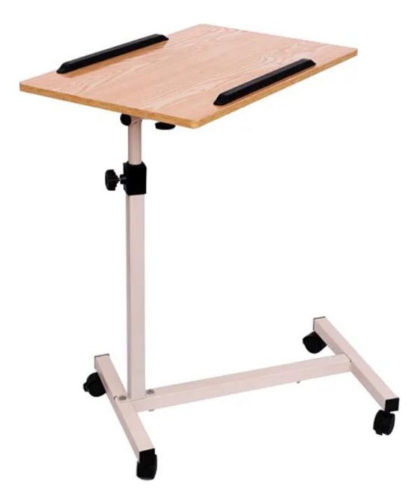 Mesa Auxiliar De Comer Lateral Con Ruedas Notebook Laptop - Imagen 3