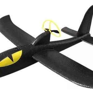 Avión De Juguete, Planeador De Espuma Para Armar Negro