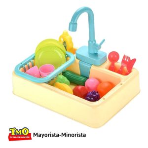 Juego Fregadero De Cocina Para Niños Con Accesorios Y Agua: imagen 2