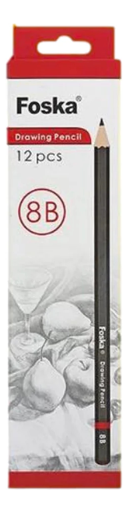 Pack 12 Lápices Para Dibujo Foska 8b