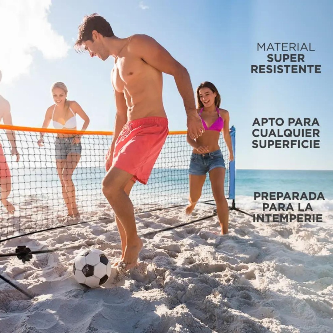 Red De Futbol Tenis Ajustable Incluye Bolso Para Transporte - Imagen 5