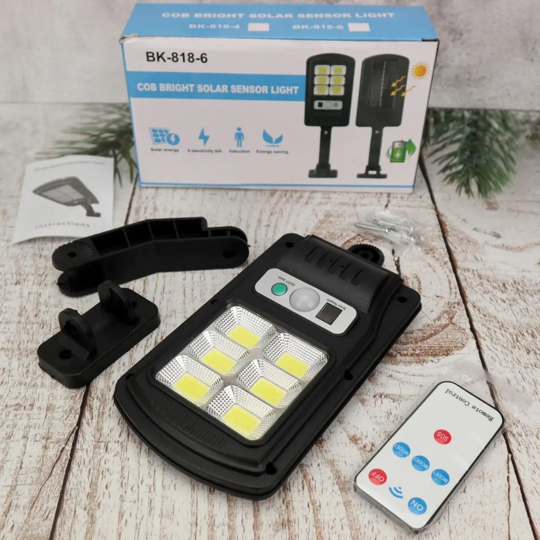 Foco Solar Led 48 Led Sensor Movimiento Exterior Control: imagen 6