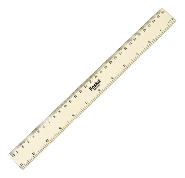Regla De Plástico 30cm Oficina Escolar Foska