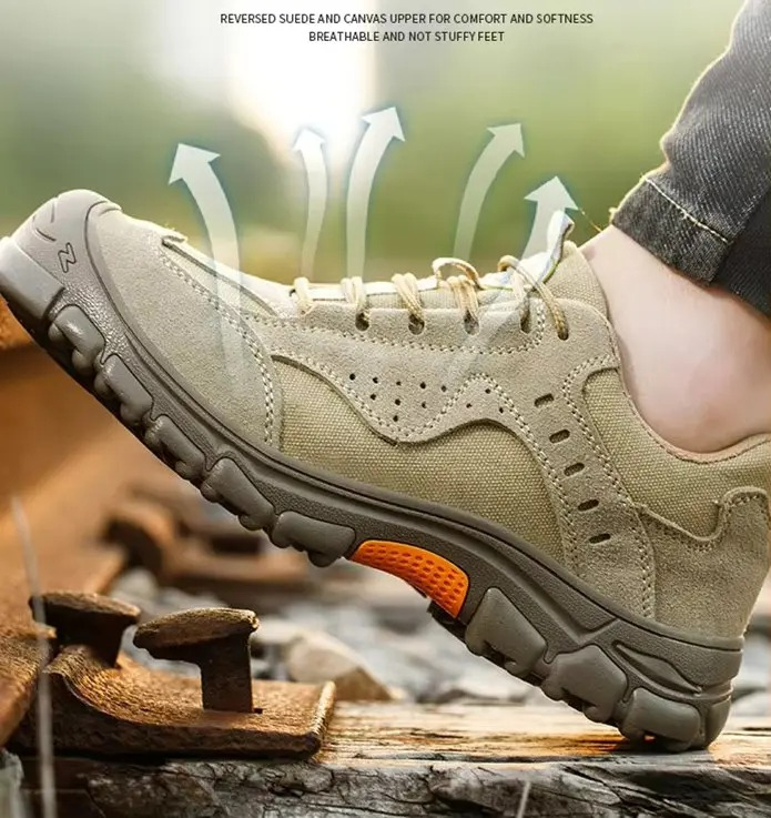 Zapatos Trabajo De Seguridad Cuero Punta De Acero Calidad: imagen 2