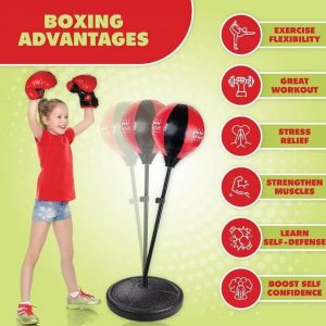 Juego Boxeo Bola Grande Con Soporte Infantil Ajustable: imagen 3