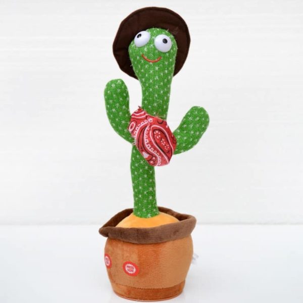 Cactus Bailarin Con Música Canciones Repite Voces Luces