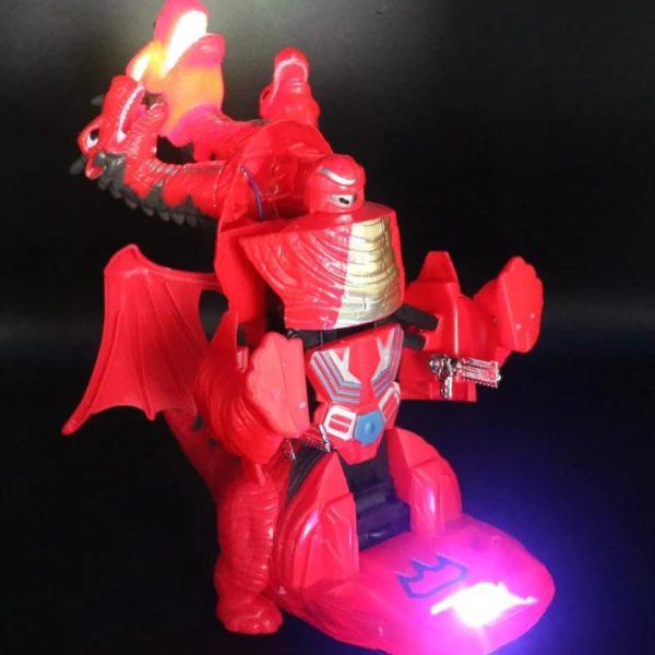 Transformer Dragon Robot Luces Y Sonido Calidad