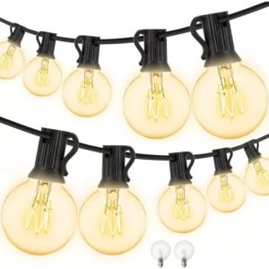 Pack X 2 Guirnaldas Guia Luces Vintage 25 + 2 Repuesto 7.62m
