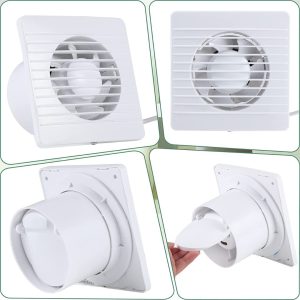 Extractor De Aire Baño Cocina 4 Pulgadas 18w 14 X 14 Cm: imagen 5