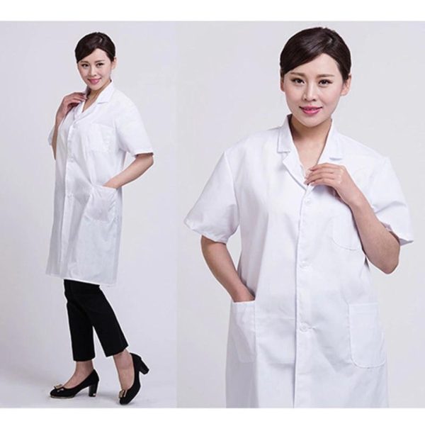 Túnica Uniforme Dama Blanco Manga Corta Gran Calidad