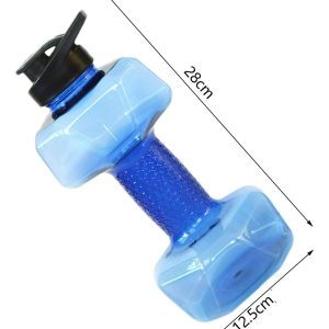 Botella De Agua Deportiva Caramañola Pesa Mancuerna 1,5l: imagen 7