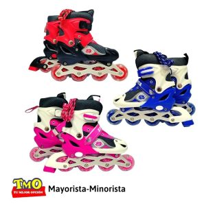 Patin Roller Extensibles De Aluminio Con Luz Para Niños: imagen 3