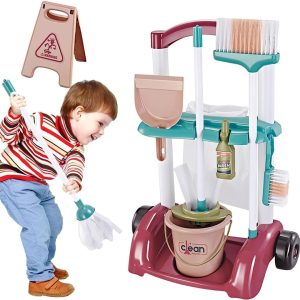 Juego Set Carrito De Limpieza Completo Para Niños Calidad: imagen 3