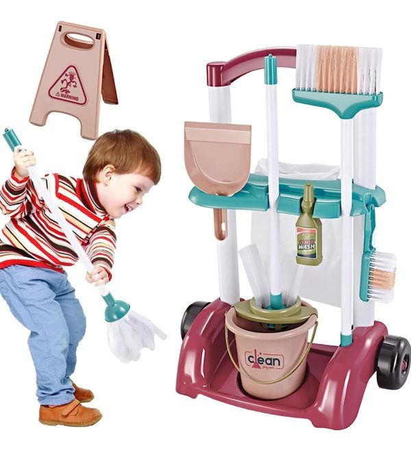 Juego Set Carrito De Limpieza Completo Para Niños Calidad