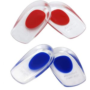 Talonera De Gel Silicona Deporte Trabajo Punto Rojo Y Azul
