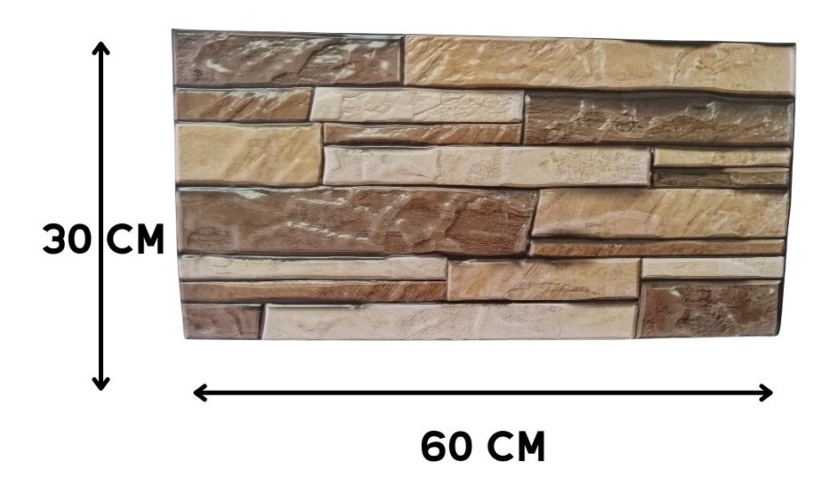 Revestimiento Adhesivos 3d P/ Pared 30 X30cm Lavable: imagen 2
